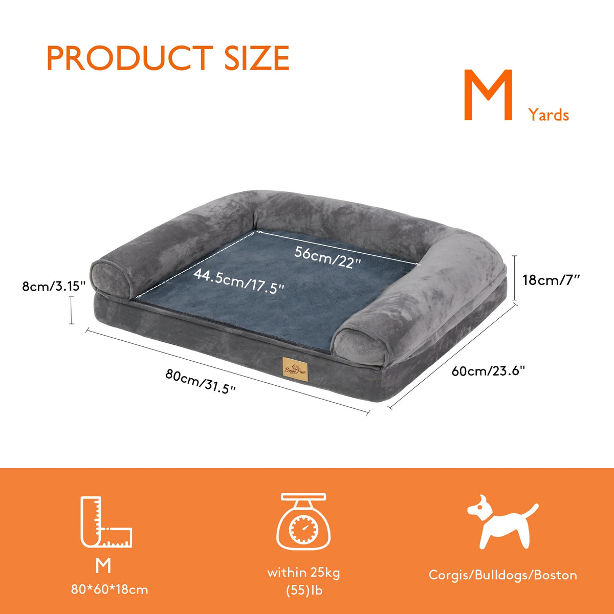 BINGOPAW XXL Dog Sofa Bed — Removable Washable Cover