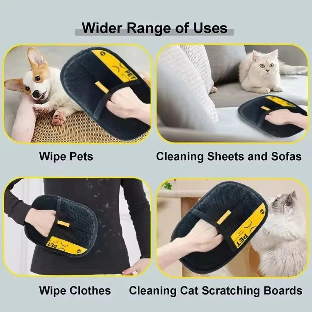 Reusable Pet Hair Remover Glove — Sofa & Fabric Cleaner