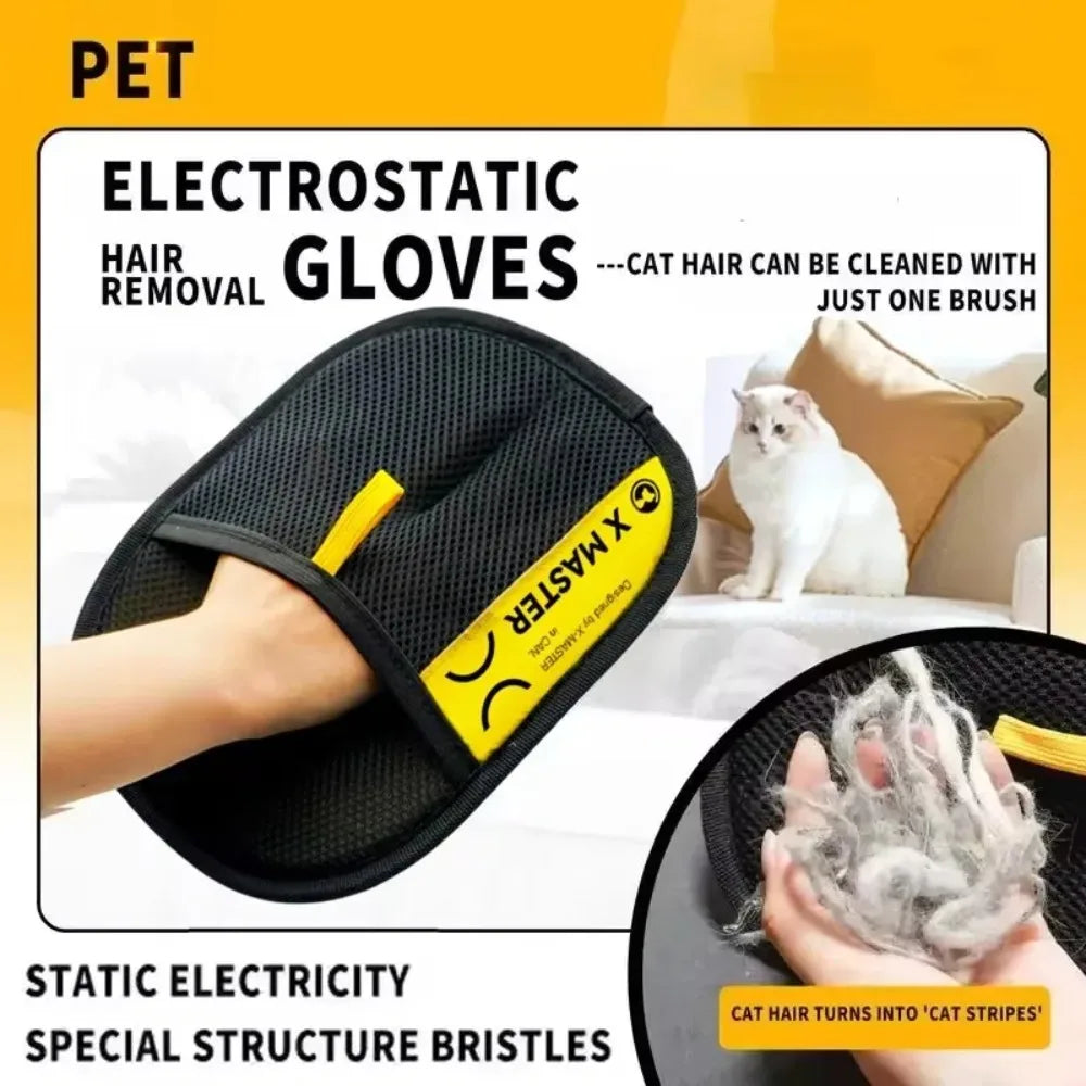 Reusable Pet Hair Remover Glove — Sofa & Fabric Cleaner