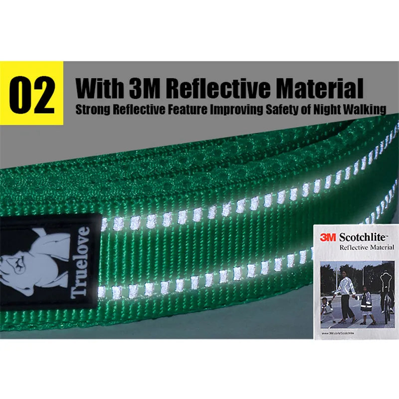 Truelove Reflective Padded Dog Leash — 200 cm