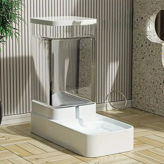 7A-1pc/2pcs Automatic Dog Feeder/Water Dispenser, Plastic Gravity Dog Food And Water Dispenser Set