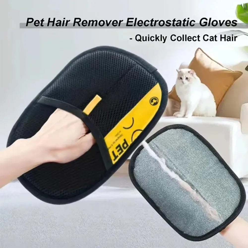 Reusable Pet Hair Remover Glove — Sofa & Fabric Cleaner