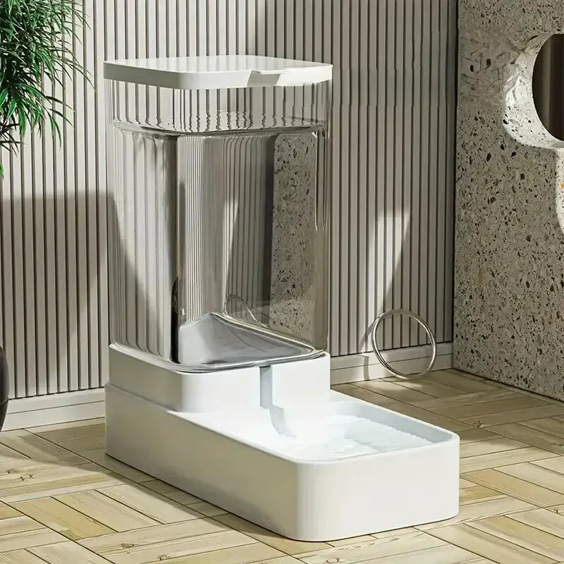 7A-1pc/2pcs Automatic Dog Feeder/Water Dispenser, Plastic Gravity Dog Food And Water Dispenser Set