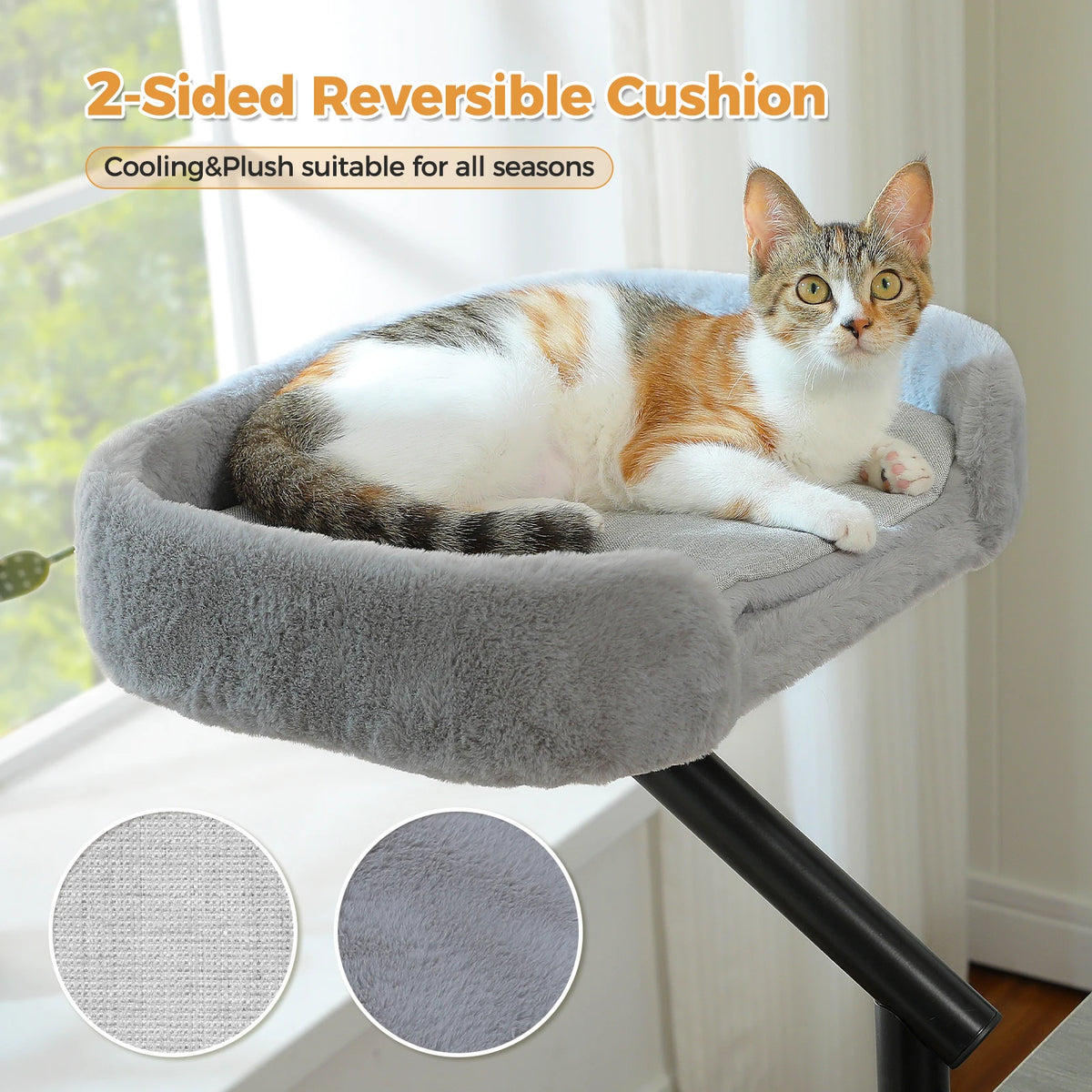 360° Cat Desk Bed — Adjustable Clamp-On Hammock